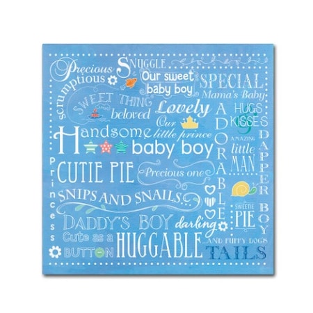 Fiona Stokes-Gilbert 'Baby Boy' Canvas Art,24x24